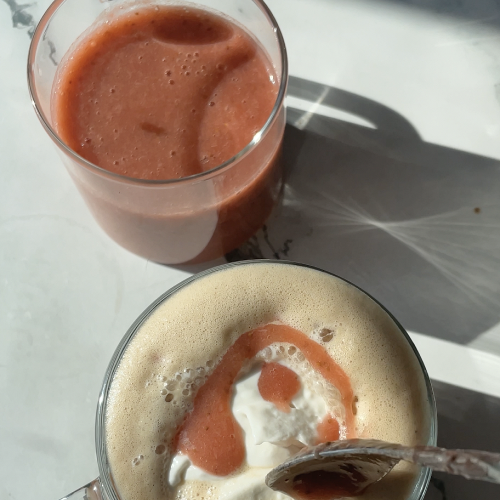 Strawberries + Cream Mocha