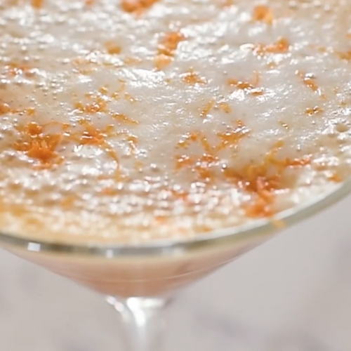 Coffee Mocktail Martini with Orange Zest