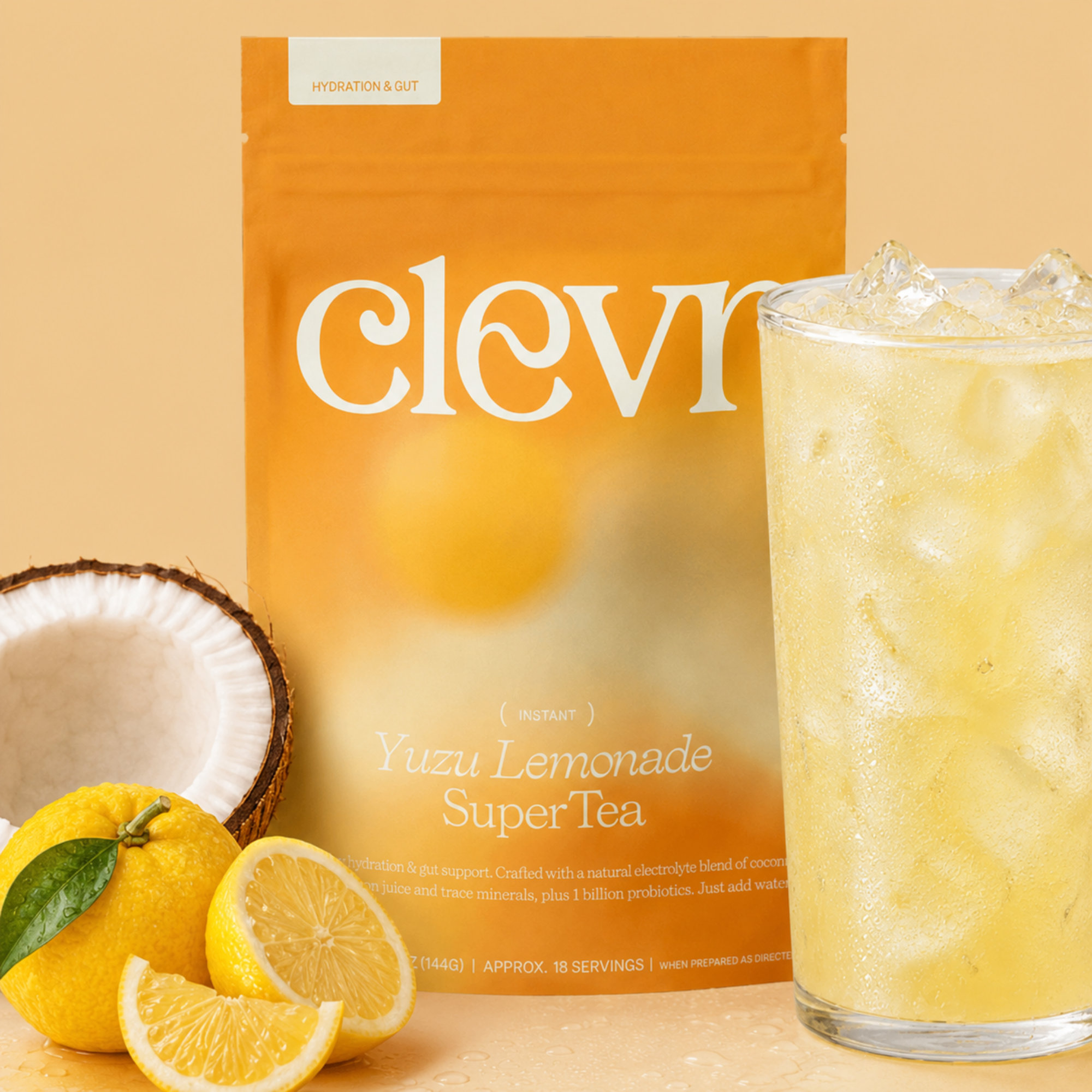Yuzu Lemonade SuperTea for Refreshing Hydration